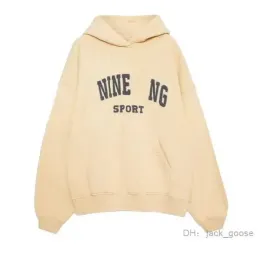 Het Sale 24SS Women Desginer Fashion Cotton Hooded New Ab Annie Bing Classic Letter Print Wash Water Color Snowflake Sweatshirt Hoodiesnice