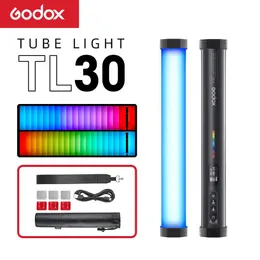 アクセサリーGodox TL30 Pavo Tube Light RGBカラー写真ライトハンドヘルドライトスティック写真用のリモコンビデオビデオvlog
