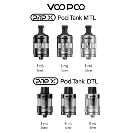 원래 Voopoo PNP X POD 탱크 5ML DTL MTL Atomizer Fit PNP X Coil for e 담배 vape 드래그 S2 / 드래그 X2 키트