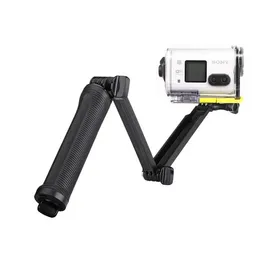 Monopiedi 3 Vie Monopiede Impermeabile Selfie Grip Treppiede per Sony Action Cam Hdras100v As300r As50 As200v X3000r Aee Sport Camera