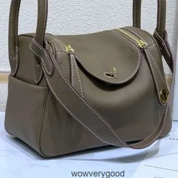 Designer väskor lyxiga mode totes 2022 Ny H Family Lindi Bag 26mini Pill Bag Head Leather Single Shoulder Messenger Bag Doctor Bag Togo Leather