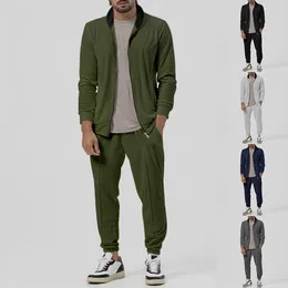 Tracksuit New Men 's Sets 가을 신사 세트 남성 스웨트 셔츠 남성 의류 멀티 킷 패션 바지 High Street Jackets J240111