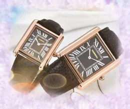 Reloj cuadrado para hombre y mujer, con esfera blanca y negra, todo el dial funciona con marca superior, cuero masculino de lujo, vestido impermeable, cronógrafo de cuarzo, pulsera de cadena, reloj de pulsera para regalo