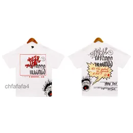 White Mens t Shirt Hellstar Designer Comic Cartoon Print Street Trend Hip Hop Casual Sweatshirt Bq62 K5M4 IGI7 IGI7 A55A
