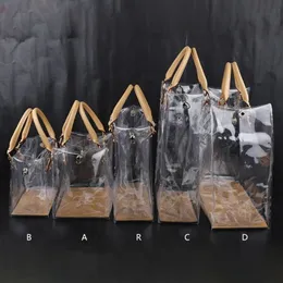 Clear Pvc DIY Tote Çanta Çanta Yapımı El Yapımı Hediye Çantaları Zanaat Aksesuarları Aracı Seti Doğum Günü Tatili 240110