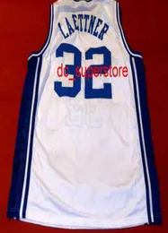 100 Stitched Cheap CHRISTIAN LAETTNER CUSTOM DUKE BLUE DEVILS WHITE JERSEY Mens Women Youth XS6XL Basketball Jerseys Shirt1287046