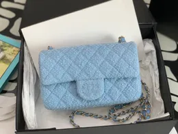 2024 Bolsas de moda clássicas de um ombro crossbody bolsa quadrada designer bolsa feminina de alta qualidade couro crack cor sólida high-end alça de ombro de corrente atmosférica