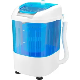 Machines Portable Washing Machine, Mini Washer and Dryer Combo w/5.5lbs Washing Capacity,Spin Cycle Basket,SemiAutomatic Laundry Machine