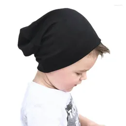 Beralar bebek düz renkli pamuklu yumuşak hip hop şapka çocukları kap gorro beanie çocuklar sokak dans kafası kapak erkek bahar