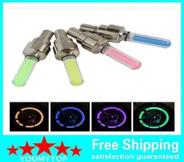 500 pezzi Firefly Spoke LED Tappo stelo valvola ruota Pneumatico Movimento Lampada al neon per bici Bicicletta Auto Moto Vendita da youmytop8367902