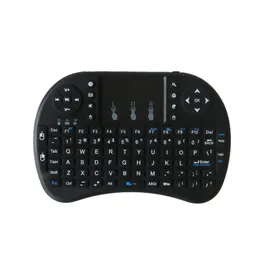 i8 Mini teclado inalámbrico Air Mouse 2,4G Multimedia Touchpad teclado táctil versión de batería seca