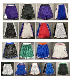 Pantalones cortos de baloncesto del equipo 2019 de alta calidad 1992 Pantalones cortos All Star Pantalones cortos deportivos Pantalones universitarios Blanco Azul Rojo Púrpura Negro1200262