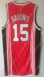 Cheap custom 15 Arvydas Sabonis CCCP Team Russia Basketball Jerseys Red Stitched Customize any name number MEN WOMEN YOUTH JERSEY1157915