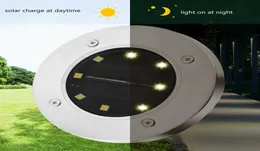 ضوء أرضي يعمل بالطاقة الشمسية 8 LED LED LADCAPE LAMN LAMP Home Garden Stairs Pir Sensor Floor Light3390177
