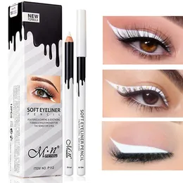 Matita eyeliner bianca impermeabile Trucco duraturo naturale resistente al sudore Nessuna penna in fiore Donna Eyeliner Cosmetico 240111