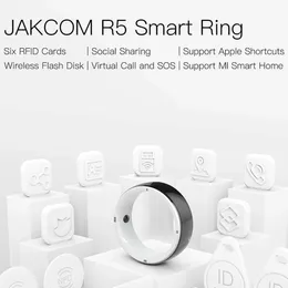 JAKCOM R5 Smart Ring 6 RFID Cards Smart Wearable Device Watch NFC Wear for IOS Android Mobile Bracelet PC Ewelink Switch Watch 240110