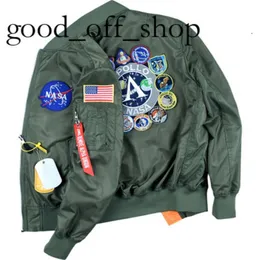 Дизайнерская куртка Мужская тонкая куртка-бомбер Dingdin НАСА Аполлон Памятное издание Весна Осень Бейсбольная форма Пальто Высокое качество Stone 40