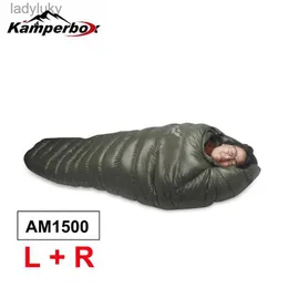 Schlafsäcke Kamperbox Kalte Temperatur Winterschlafsack Daunenschlafsack Winter CampingausrüstungL240111