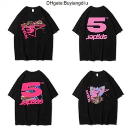 Sp5der Young Thug 555555 Homens Mulheres Hoodie Camisa de alta qualidade Espuma Impressão Spider Web Gráfico Moletons Rosa Y2K T-shirt Pulôveres US Tamanho XS-2XL M5GR