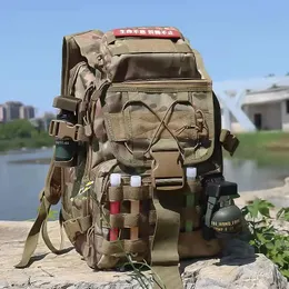 40L Wojskowy Taktyczny plecak Armia Torba szturmowa Molle System Bags Plecaks Outdoor Sports Camping Wędrówki 240110