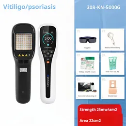 Dispositivo de fototerapia ultravioleta Kono 308 Vitiligo não laser ponto branco UVB psoríase doméstico dispositivo de tratamento de intensidade 5000G 25 Hifu Alma