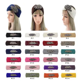 Vinter Keep Warm Sticking Headband Womens Woolen Yarn Hairband Outdoors Sports Headwear Hand Woven Yoga Head Band Party Favor DB291