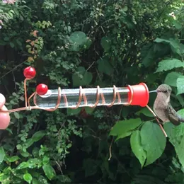 Other Bird Supplies Feeder Garden Hummingbird Drinker Suction Cup Decor Flower Design Water Feeders For Wild Birds