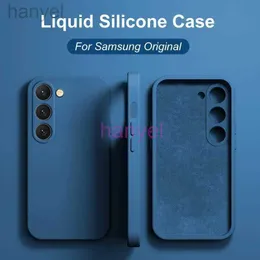휴대폰 케이스 S23 S23 S22 Ultra Plus Square Square Liquid Silicone Case Case Case Case Case Case Case Case S23 S 23 S22 Ultra Plus S23Plus S23Ultra 소프트 커버 ZLN240111