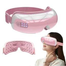 Electric Eye Massager 4D Muzyka Muzyka Kopa poduszka powietrzna wibracje Masaż Masaż Opieka Instrument Zmęczenie Zmęczenie Popraw sen 240126