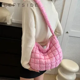 Fashion Oxford Quilted Shoulder Bag for Women Designer Soft Pleated Cloud Small Famle Crossbody Bags Handbags and Purses 240111