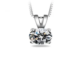 925 Sterling Silver Necklace Fine Jewelry 8mm Round Created Moissianite Netlace for Women Christmas Gift4695743