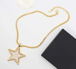 2024 Luxury quality charm pendant necklace with transparent color in 18k gold plated brooch key chain design have stamp box PS3771A