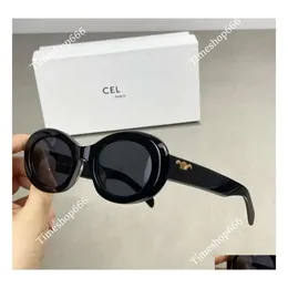 Sunglasses Retro Cats Eye For Women Ces Arc De Triomphe Oval French High Street Drop Delivery Fashion Accessories Dhpbg00