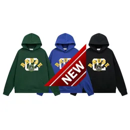 23s Trendy Brand Plush Micro Etikett brev för män och kvinnor American Street Hoodie Jacket