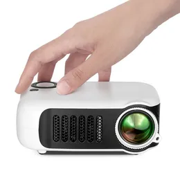 A2000 Mini Projector Home Cinema Portable Theatre 3D LED VideoProjector Laser Beamer för 4K 1080p via HD Port Smart TV Box 240112
