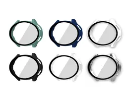 9H hartowany szklany ochraniacz ekranu obudowa dla Samsung Galaxy Watch 4 40 mm 44 mm odporny na wstrząsowy zderzak twardy pokrywę PC4332801