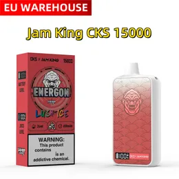 E Cigarette Jam King vapes CKS ENERGON 15000 vape desechable randm 24ml E-Liquid Disposable E Cigarette Vape Box LED Screen Display USB-C juice flavor