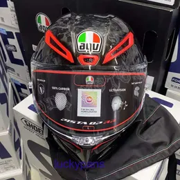 DDTAGV PISTA GPRR Italian tricolor flag forged carbon fiber limited edition motorcycle racing helmet MEIL 8J0I