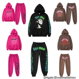 Mens Sp5der Hoodie Designer Hoodies Clothes Jumper Men Spider 555555 Pink Sweatshirt Stack