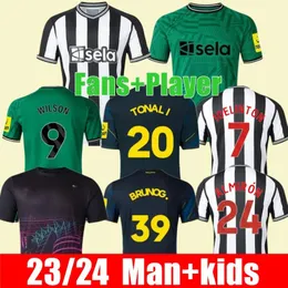 23 24 Go Soccer Jerseys Kids Kit Newcastes Football Shirt Training 2023 2024 Uniteds Home Off Three Set Set Player Person