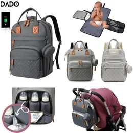 Diaper Bag Backpack Multifunction Travel Maternity Baby Changing Large Capacity Waterproof Stylish Mom Dad Gift Kids Boys Girls 240111