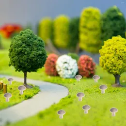 Bahçe Dekorasyonları 100 PCS Mini Mantar Heykeli Kız için Doğum Günü Dekorasyonu Küçük Bonsai