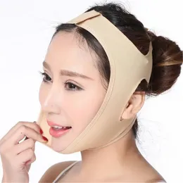 Elastisk ansikte bantning Bandage v Line Face Shaper Women Chin Cheek Lyft upp bältet Massager Rem ansikte hudvårdsverktyg Skönhet 240112