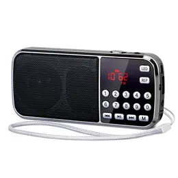 Prunus J189 Radio Portable AM ​​FM Handheld Pocket HiFi Stereo Speaker Weather Bluetooth Digital Radios Rechargeable USB 240111