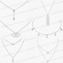 Messica Diamond Pendant Necklace for Women Designer Luxury High Quality Classic Collar Chain for Girls Engagement Jewelry Gift Wholesale