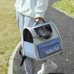 Cat Carriers Crates Houses 2022 New Foldable Zipper Go Out The Pet Bag Portable Shoulders Backpackvaiduryd