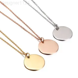 Engravable Jewelry Manufacturer Wholesale Engraving Products Blank Charm Disc Pendant Custom Stainless Steel Tags