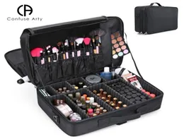 Sacos cosméticos atualizar saco de grande capacidade vendendo professinal mulheres viagem maquiagem case9405396