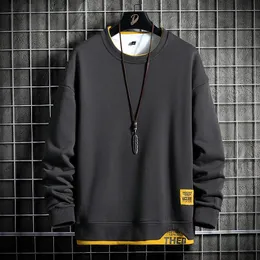 Spring Autumn Men Hoodies Fashion Long Sleeve Sweatshirt Patchwork Letter Print Quality Jogger Texture Pullovers Male 240112