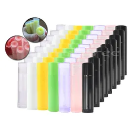 Conjuntos 100pcs tubos vazios de brilho labial 5ml 5g 6 cores recipientes cosméticos frascos de batom frascos de bálsamo frascos de viagem ferramentas de maquiagem